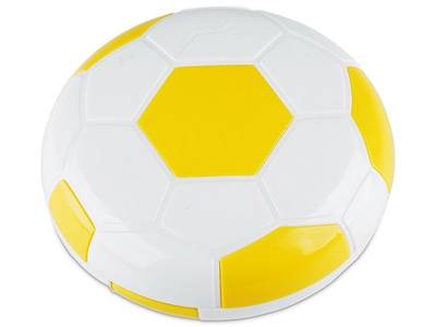 Lens Case with mirror Football - yellow 