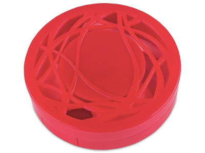 Lens Case with mirror - red ornament 