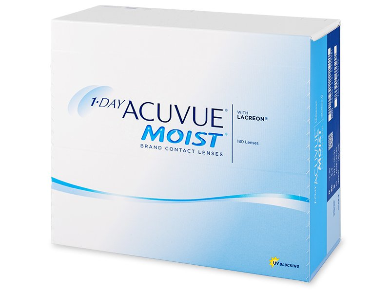 1 Day Acuvue Moist (180 lenses) - Daily contact lenses