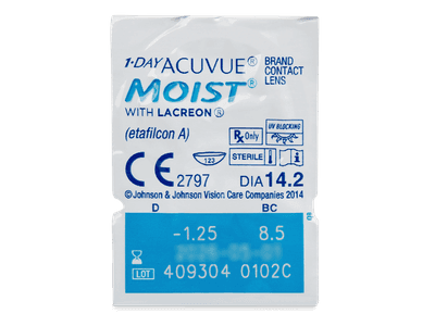 1 Day Acuvue Moist (180 lenses) - Blister pack preview