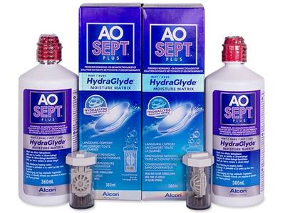 AO SEPT PLUS HydraGlyde Solution 2x 360 ml - Previous design