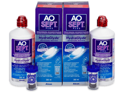 AO SEPT PLUS HydraGlyde Solution 2 x 360 ml - This product is also available in this pack variation