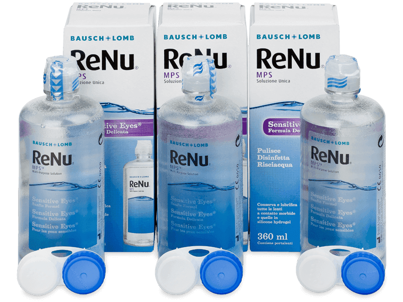 ReNu MPS Sensitive Eyes Solution 3 x 360 ml - Economy 3-pack - solution