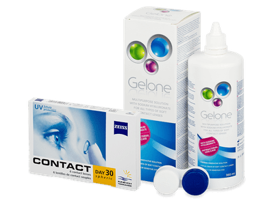 Carl Zeiss Contact Day 30 Spheric (6 lenses) + Gelone Solution 360 ml