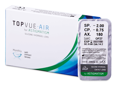 TopVue Air for Astigmatism (1 lens) - Toric contact lenses