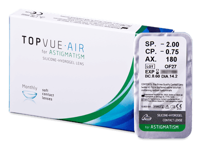 TopVue Air for Astigmatism (1 lens) - Toric contact lenses