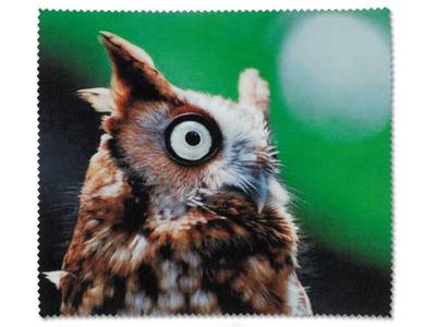 Glasses cleaning cloth - Owl