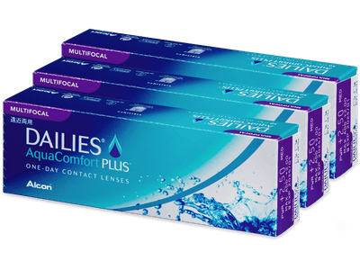 Dailies AquaComfort Plus Multifocal (90 lenses) - Multifocal contact lenses