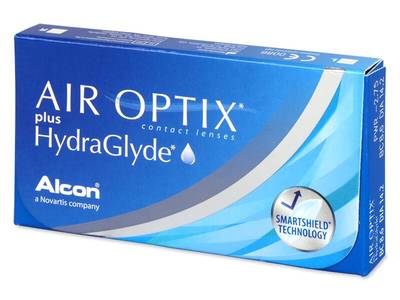 Air Optix plus HydraGlyde (3 lenses) - Monthly contact lenses