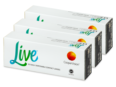 Live Daily Disposable (90 lenses) - Daily contact lenses