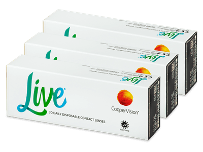 Live Daily Disposable (90 lenses) - Daily contact lenses