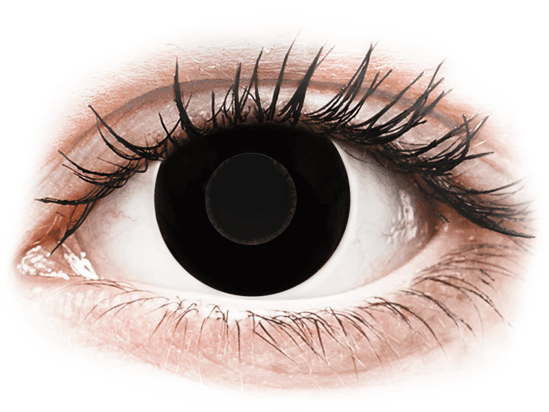 CRAZY LENS - Black Out - daily plano (2 lenses) - Coloured contact lenses