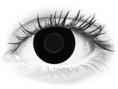 CRAZY LENS - Black Out - daily plano (2 lenses)