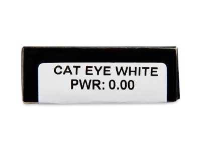 CRAZY LENS - Cat Eye White - daily plano (2 lenses) - Attributes preview