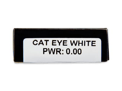 CRAZY LENS - Cat Eye White - daily plano (2 lenses) - Attributes preview