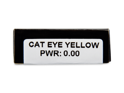 CRAZY LENS - Cat Eye Yellow - daily plano (2 lenses) - Attributes preview