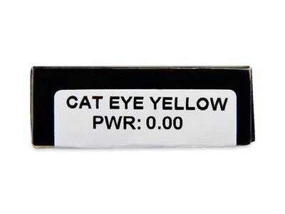 CRAZY LENS - Cat Eye Yellow - daily plano (2 lenses) - Attributes preview