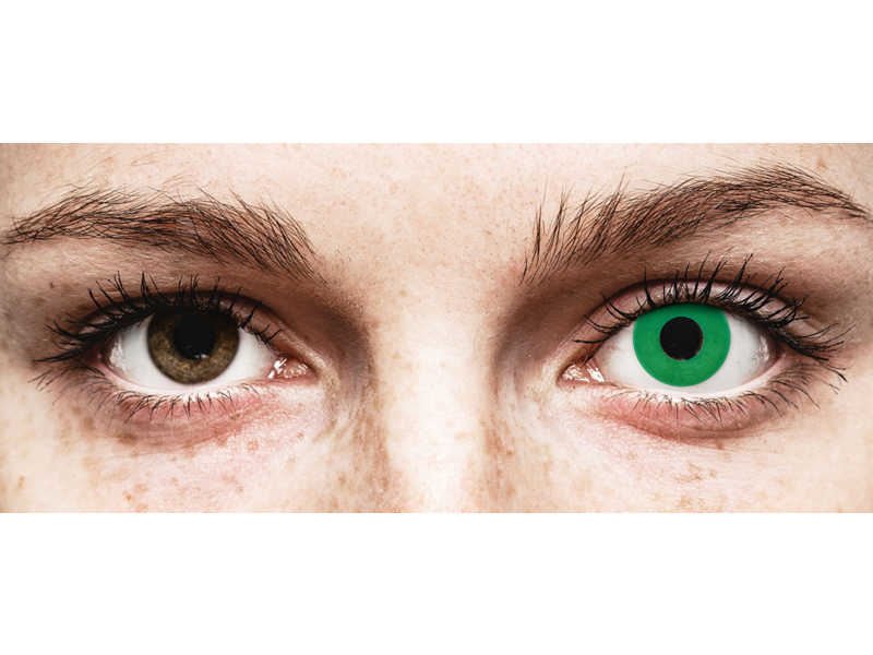 CRAZY LENS - Emerald Green - daily plano (2 lenses)