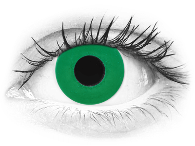 CRAZY LENS - Emerald Green - daily plano (2 lenses)