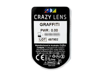 CRAZY LENS - Graffiti - daily plano (2 lenses) - Blister pack preview