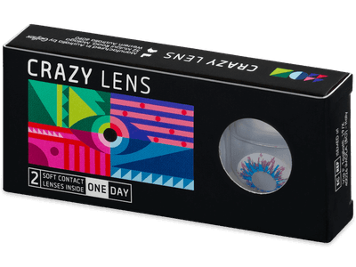 CRAZY LENS - Harlequin - daily plano (2 lenses)