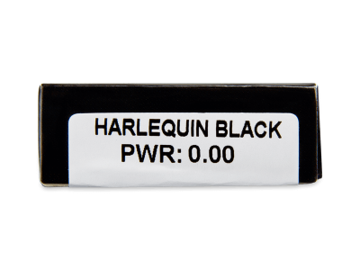 CRAZY LENS - Harlequin Black - daily plano (2 lenses) - Attributes preview