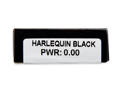 CRAZY LENS - Harlequin Black - daily plano (2 lenses) - Attributes preview