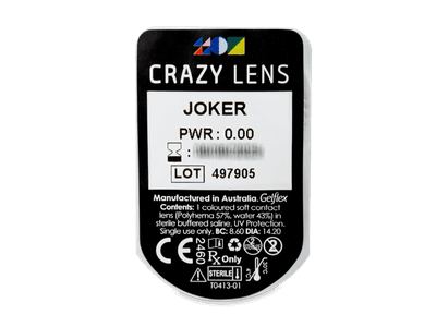 CRAZY LENS - Joker - daily plano (2 lenses) - Blister pack preview