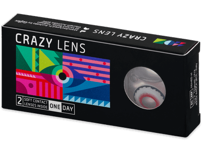 CRAZY LENS - Mad Clown - daily plano (2 lenses)