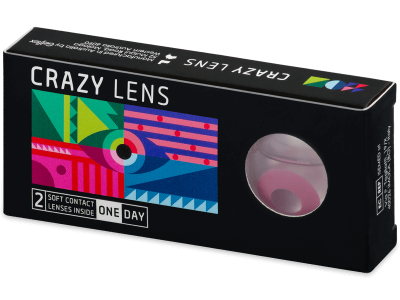 CRAZY LENS - Solid Rose - daily plano (2 lenses)