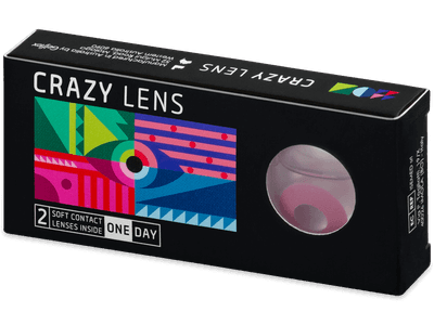 CRAZY LENS - Solid Rose - daily plano (2 lenses)