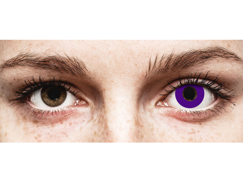 CRAZY LENS - Solid Violet - daily plano (2 lenses)