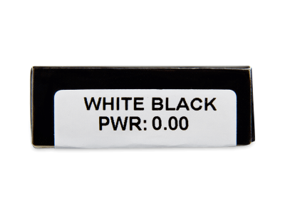 CRAZY LENS - White Black - daily plano (2 lenses) - Attributes preview