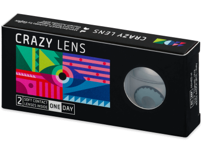 CRAZY LENS - Zombie Virus - daily power (2 lenses) - Coloured contact lenses