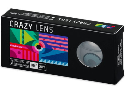 CRAZY LENS - Zombie Virus - daily power (2 lenses) - Coloured contact lenses