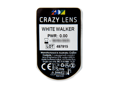 CRAZY LENS - White Walker - daily plano (2 lenses) - Blister pack preview