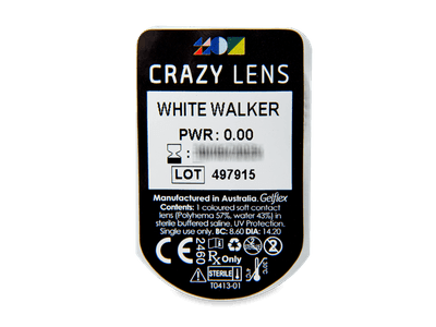 CRAZY LENS - White Walker - daily plano (2 lenses) - Blister pack preview