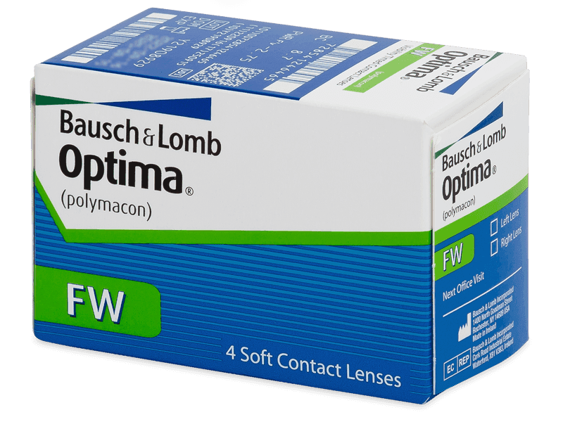 Quarterly Optima FW (4 lenses) - Monthly contact lenses