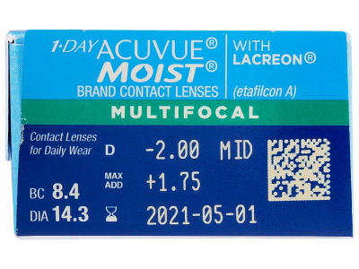 1 Day Acuvue Moist Multifocal (30 lenses) - Attributes preview