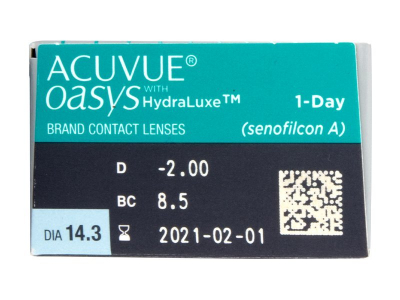 Acuvue Oasys 1-Day (30 lenses) - Attributes preview
