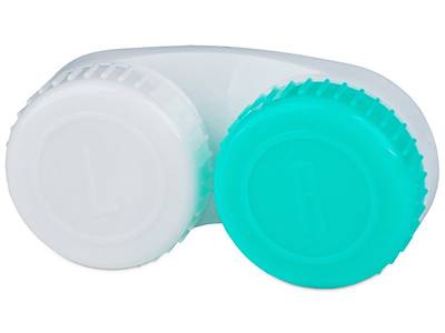 Lens Case Green and White with L/R marking