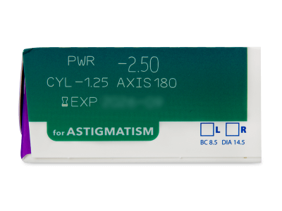 Precision1 for Astigmatism (90 lenses) - Attributes preview
