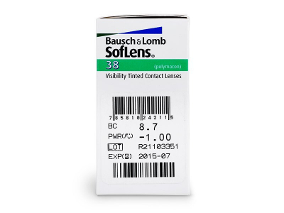 SofLens 38 (6 lenses) - Attributes preview