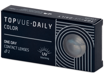TopVue Daily Color - Blue - daily power (2 lenses) - Coloured contact lenses