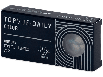 TopVue Daily Color - Blue - daily power (2 lenses) - Coloured contact lenses