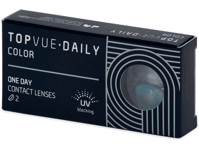 TopVue Daily Color - Brilliant Blue - daily power (2 lenses) - Coloured contact lenses