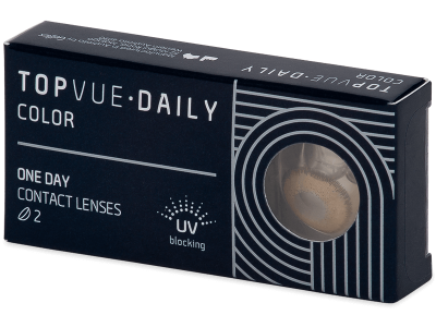 TopVue Daily Color - Brown - daily power (2 lenses) - Coloured contact lenses