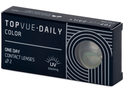 TopVue Daily Color - Green - daily power (2 lenses) - Coloured contact lenses