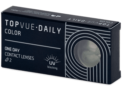 TopVue Daily Color - Green - daily power (2 lenses) - Coloured contact lenses