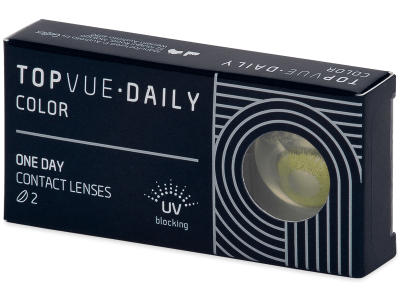 TopVue Daily Color - Fresh Green - daily power (2 lenses) - Coloured contact lenses
